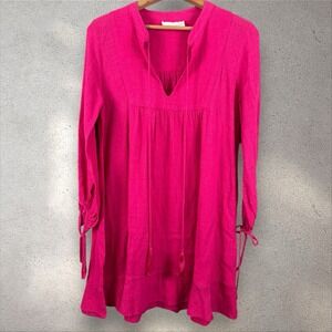 Natalie‎ Martin Stevie Sasha Cotton Mini Dress in Pink Size S Boho Anthropologie
